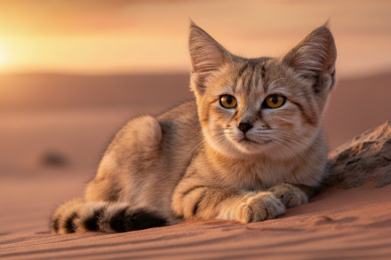 A titokzatos macska, amely zord sivatagi körülmények között él, és úgy ugat, mint egy kutya