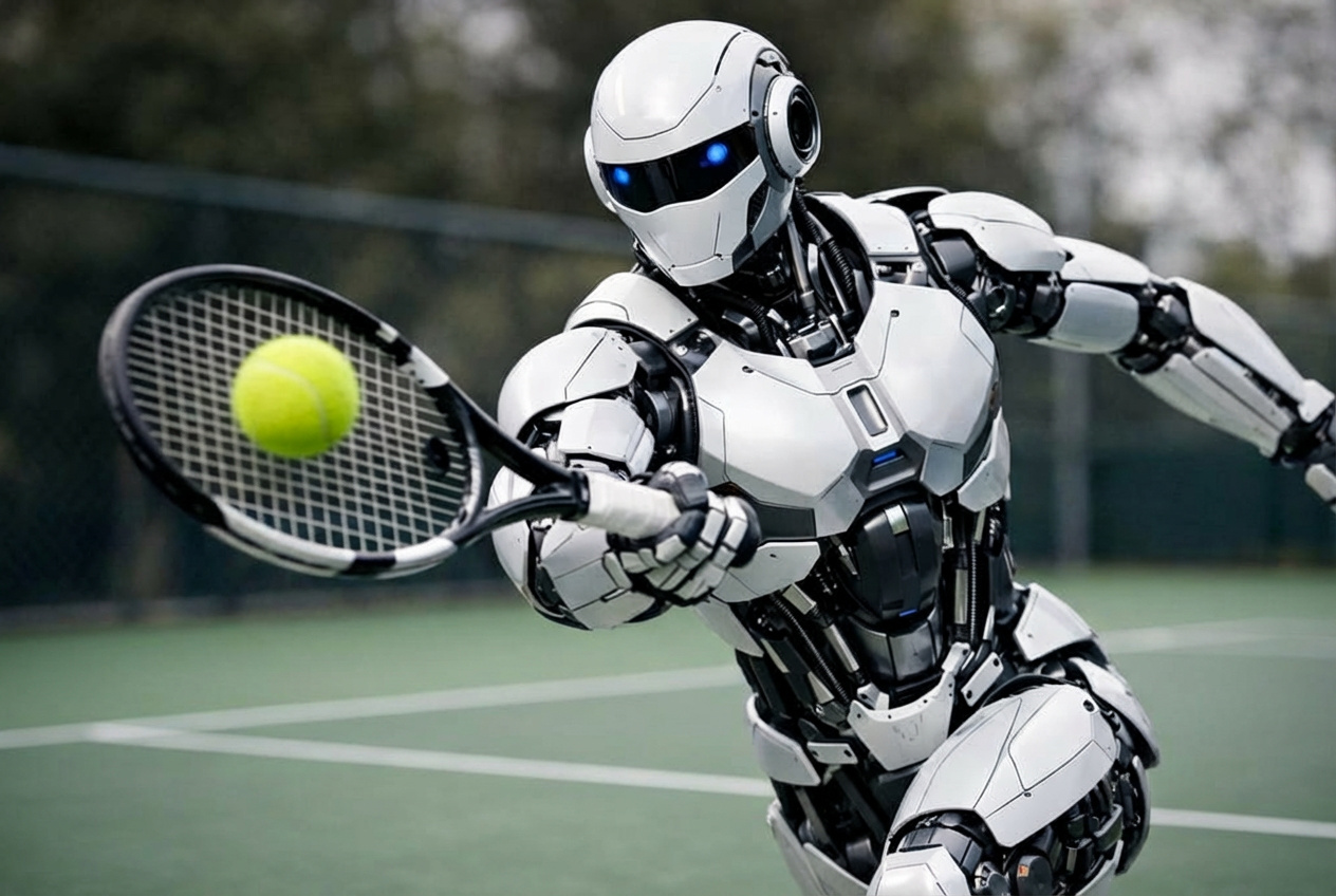 A mesterséges intelligencia új szintje: teniszező robotok hódítják meg a pályát